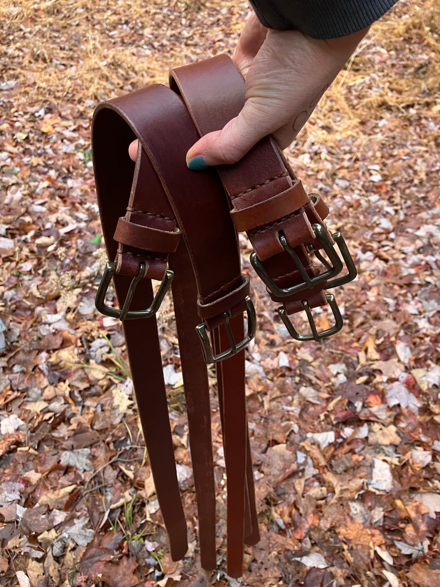 custom leather belt