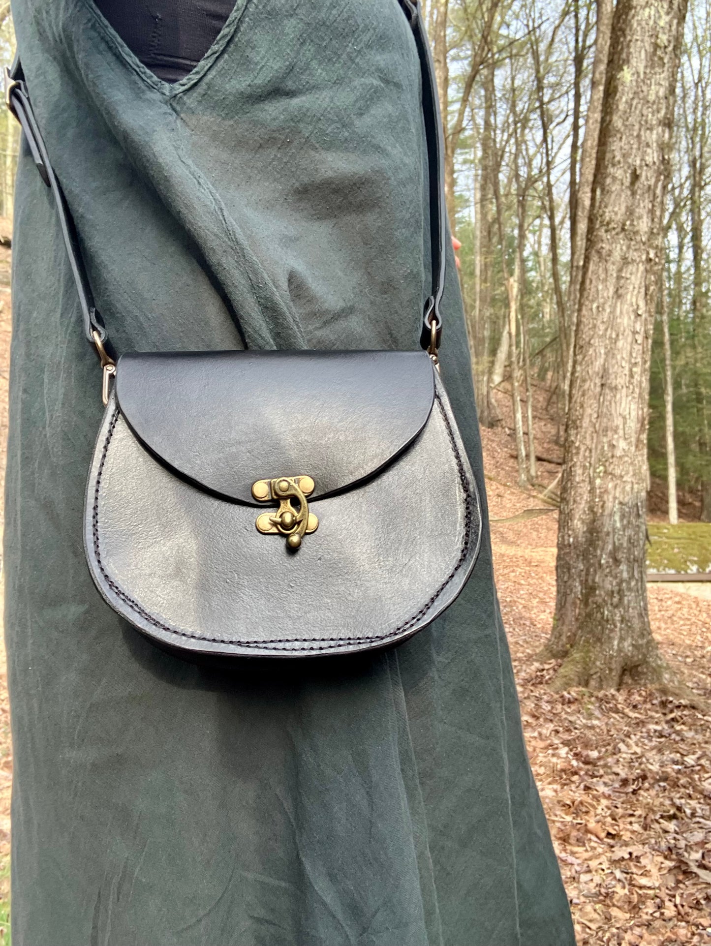 crossbody, The Sarah, black leather