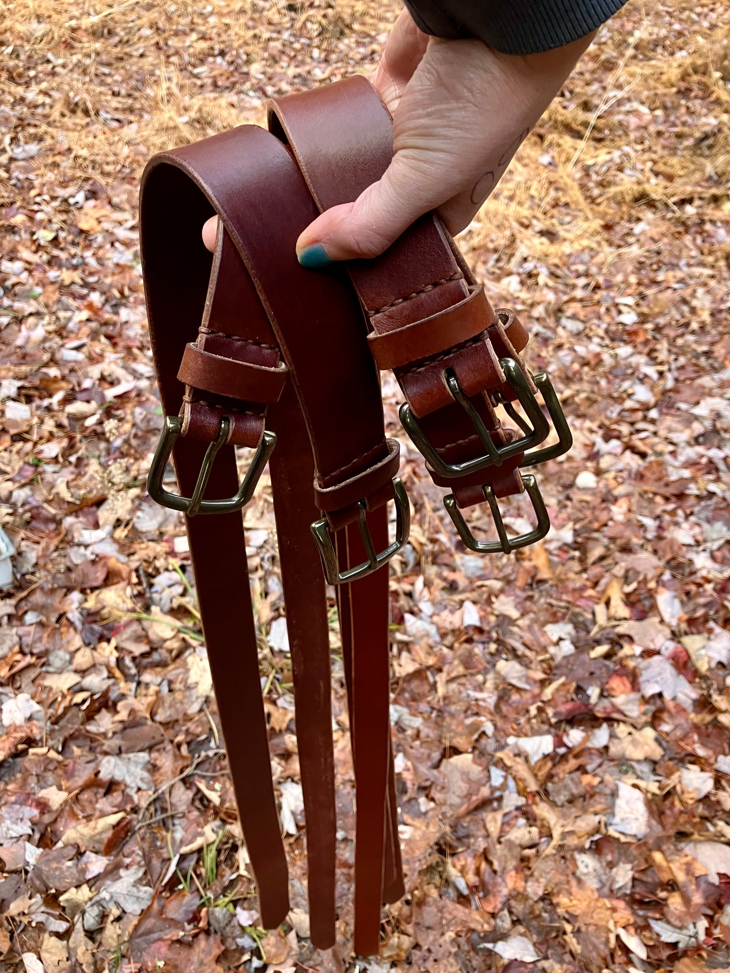 custom leather belt