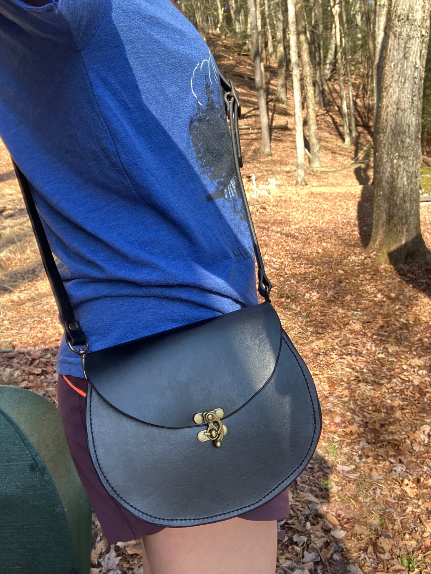 crossbody, The Sarah, black leather