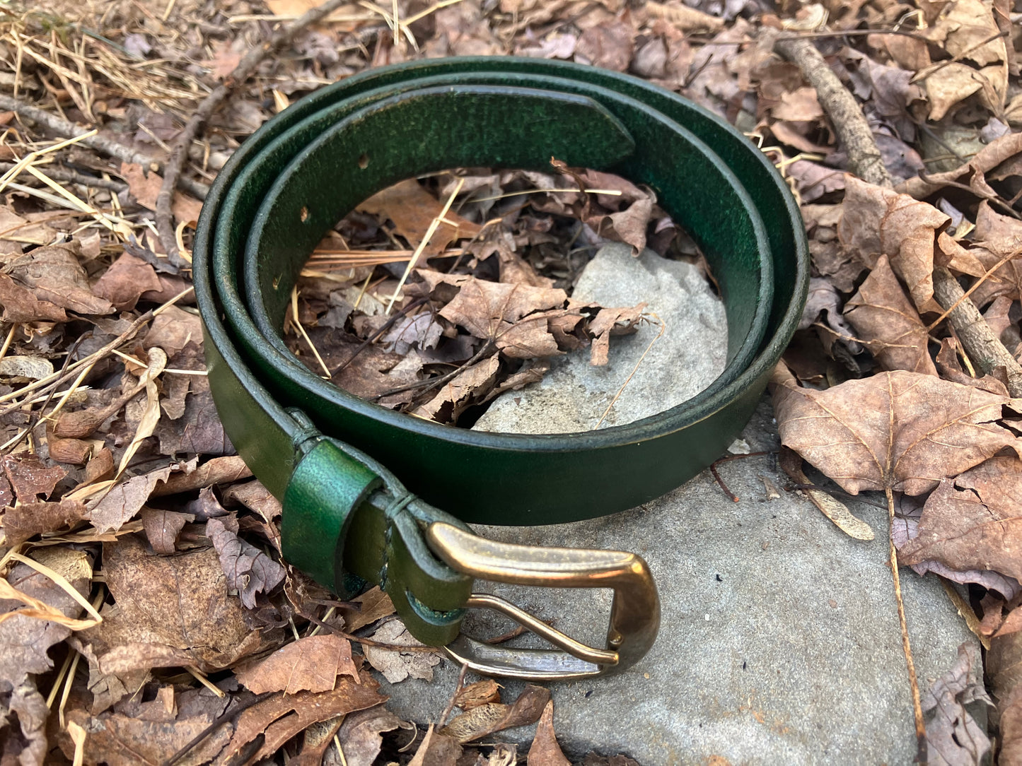 custom leather belt