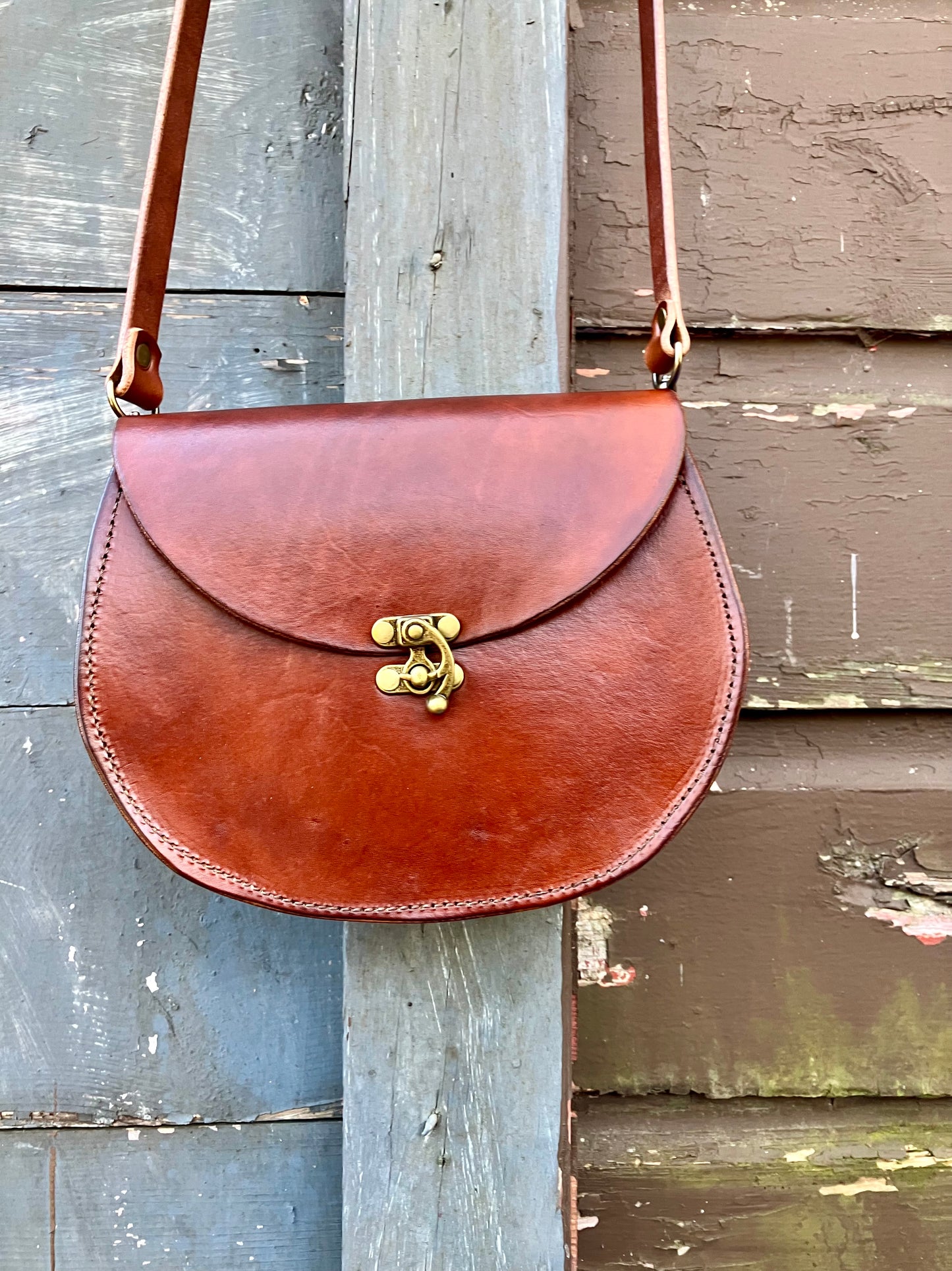 bag, the sarah, brown leather