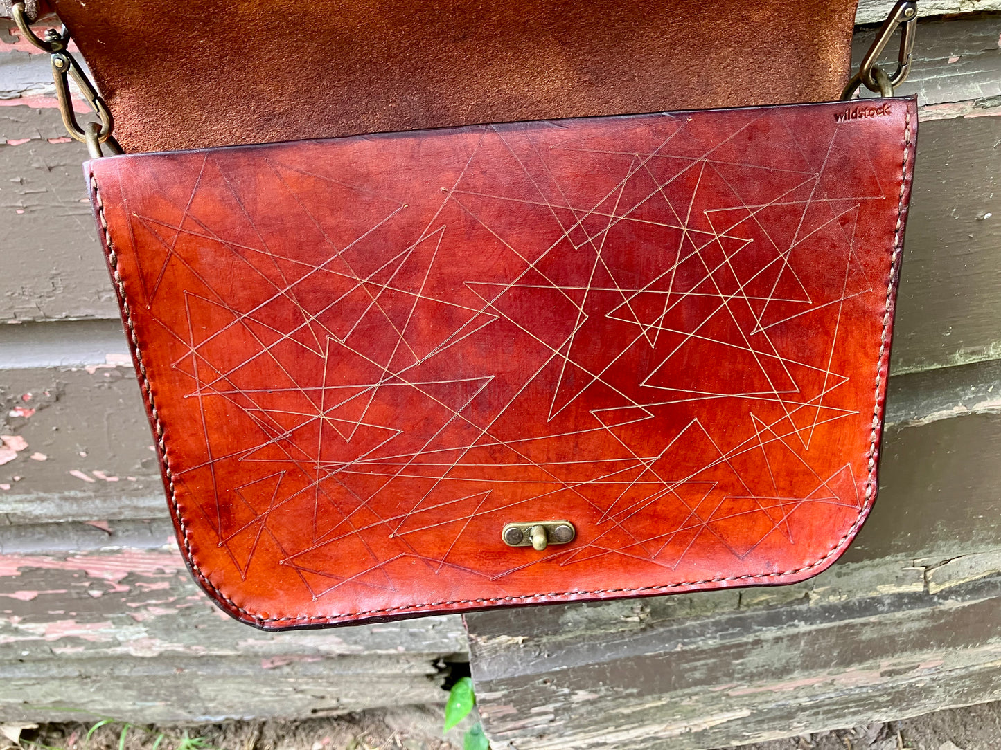 the amy marie crossbody in brown cut