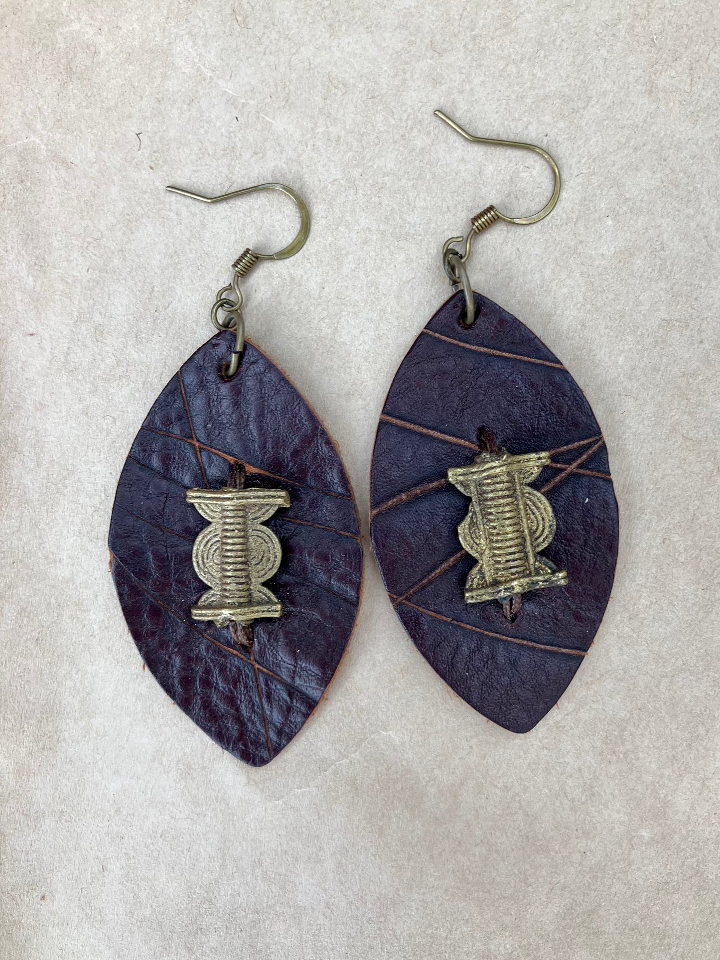 assorted leather earrings