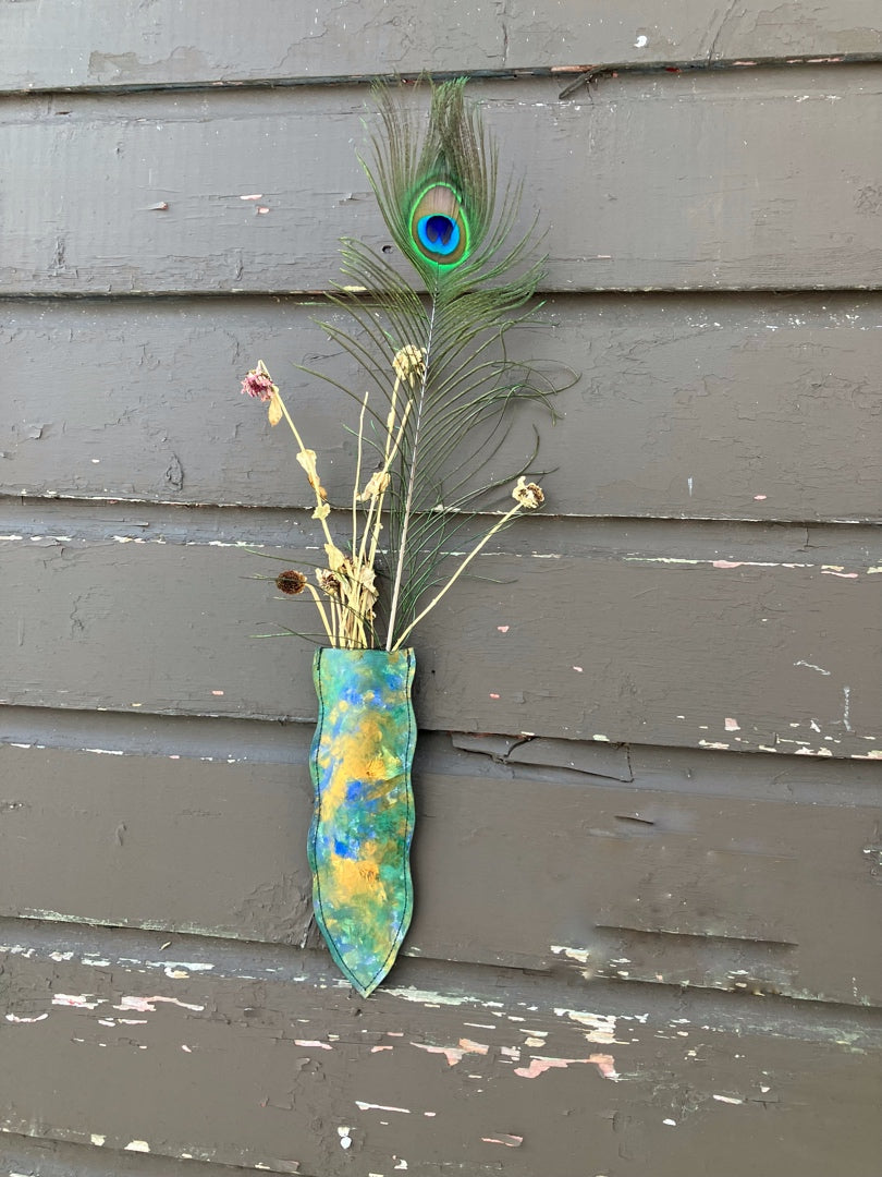 leather air vases