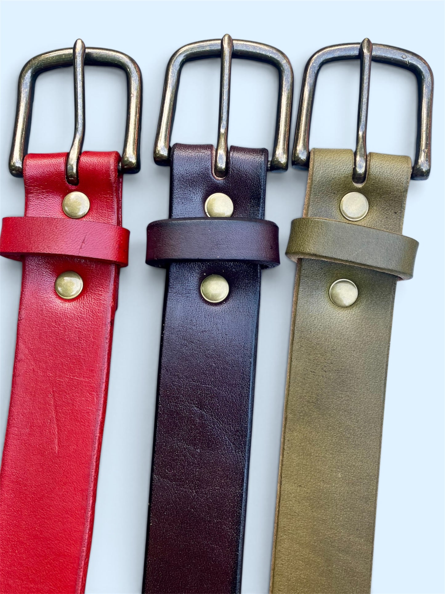 custom fit leather belt