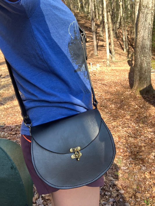 crossbody, The Sarah, black leather