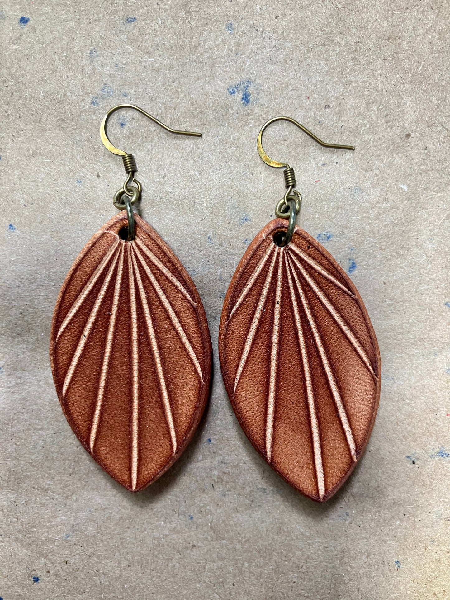 assorted leather earrings