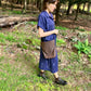 a leaf crossbody in brown