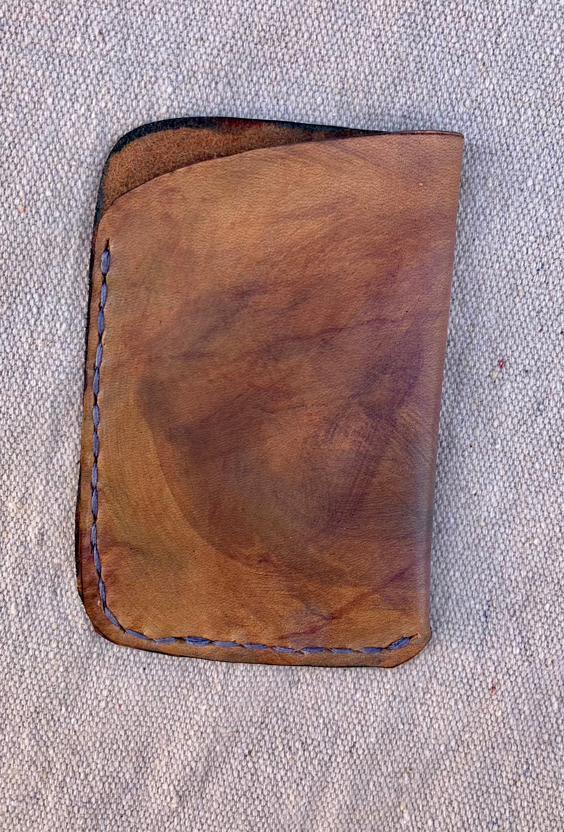 wilder leather’s hand sewn cards holders are a most simple way to carry cards and cash. 2.75x4.2” 