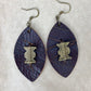 assorted leather earrings