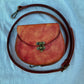 crossbody/belt bag hybrid, The Johanna, orange splatter leather